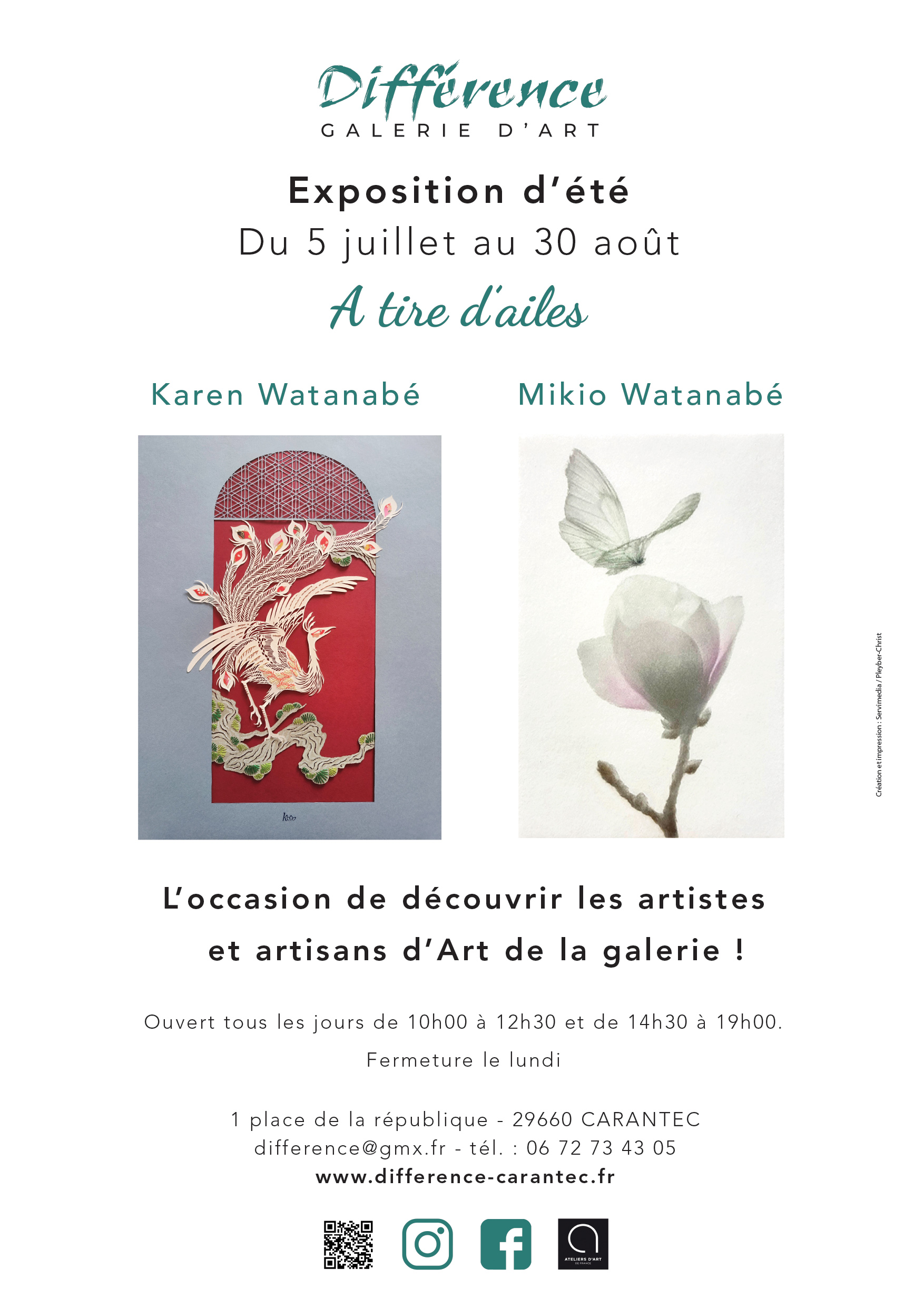 A tire d'ailes, exposition d'été